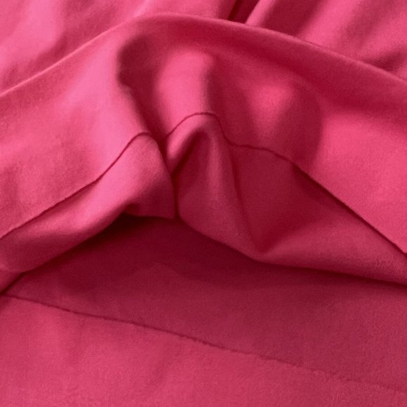 Leslie J Vintage 70s Union Made Pink Mod‎ Style Dress Small 5-6 Spread Collar - Picture 8 of 11